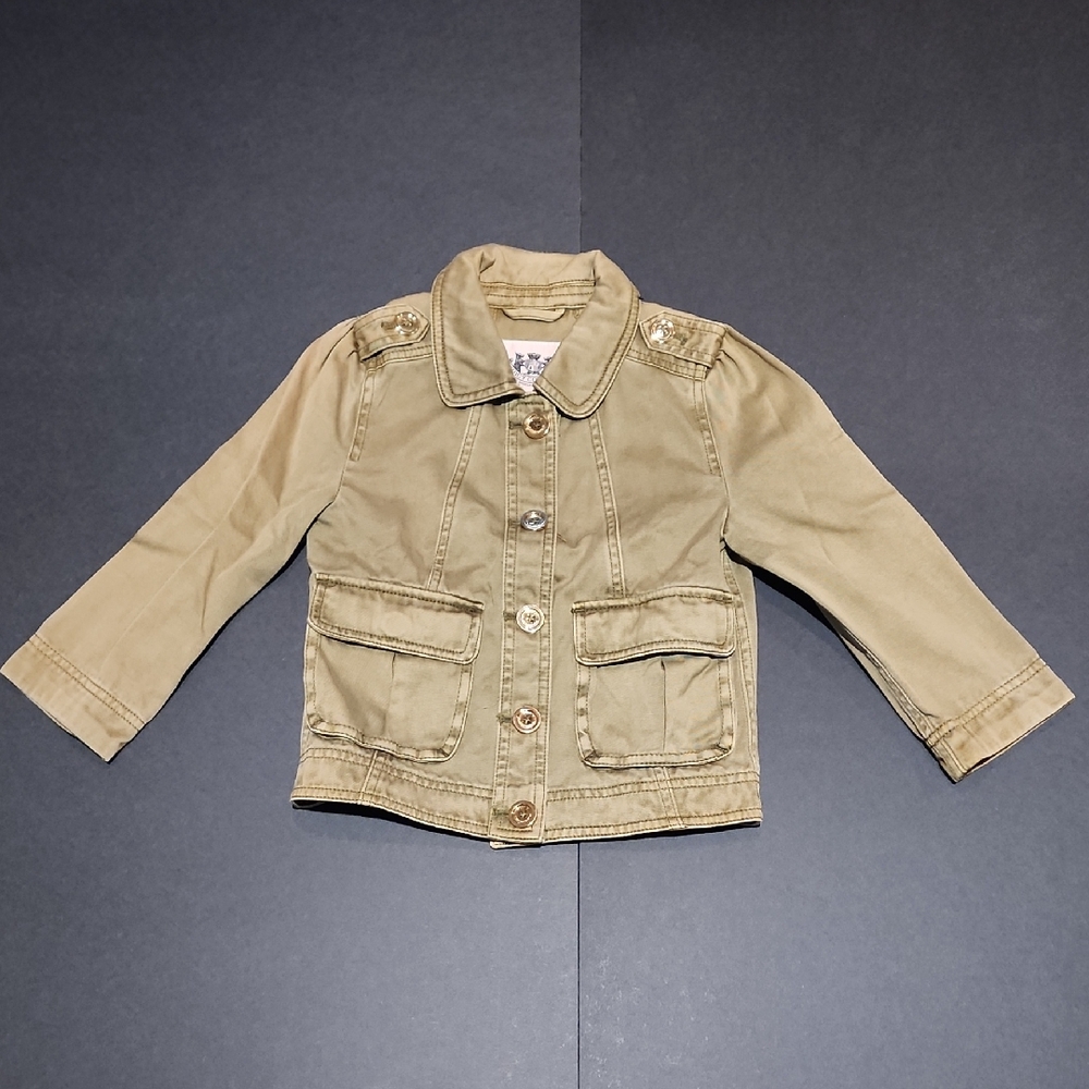 Juicy Couture Girls Size 7 Tan Jean Jacket